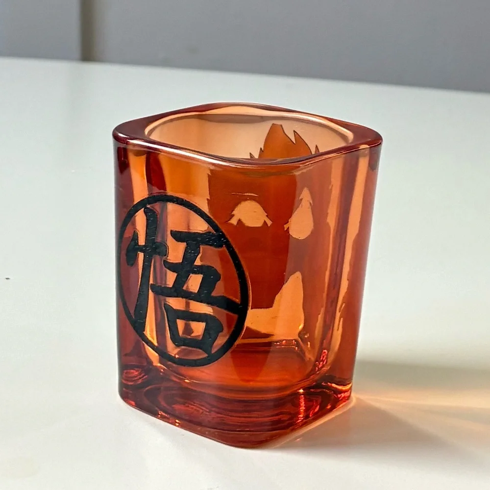 Orange Super Goku Dragon Ball Z Square Shot Glass - 2 oz.